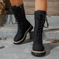 📢📢55 % de réduction !!!🎅Bottes d'hiver matelassées mi-mollet pour femmes avec fermeture éclair latérale