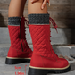 📢📢55 % de réduction !!!🎅Bottes d'hiver matelassées mi-mollet pour femmes avec fermeture éclair latérale