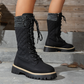 📢📢55 % de réduction !!!🎅Bottes d'hiver matelassées mi-mollet pour femmes avec fermeture éclair latérale