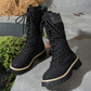 📢📢55 % de réduction !!!🎅Bottes d'hiver matelassées mi-mollet pour femmes avec fermeture éclair latérale