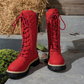 📢📢55 % de réduction !!!🎅Bottes d'hiver matelassées mi-mollet pour femmes avec fermeture éclair latérale