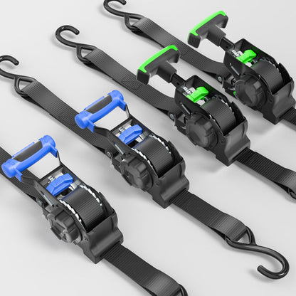 🚚Sangle d'arrimage rétractable à cliquet pour usage intensif