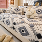Housse de canapé moderne géométrique en peluche