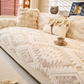 Housse de canapé moderne géométrique en peluche
