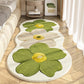 🌸Tapis Floral Irrégulier Ultra Doux !🧡Confort Luxueux & Look Ludique pour Chambre ou Salon ! 🛋️✨