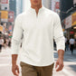 Sweat-shirt à col zippé 1/4 pour homme, en jacquard.