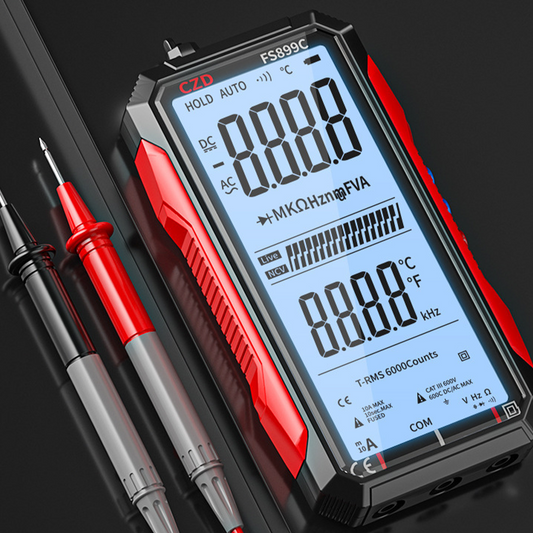 ⏰ 50 % de réduction en ce moment ! ⏰ Multimètre numérique rechargeable par USB – Valeur efficace vraie, sélection automatique de la plage et écran LCD rétroéclairé, CAT III 1000 V 🛡️