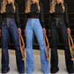 📢📢60 % de réduction !! ⏰Jean évasé taille haute tendance pour femme