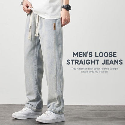 💎 50% DE RÉDUCTION ! 💎 Jeans Droits Amples pour Hommes – Coupe Décontractée, Tissu Respirant & Style Polyvalent 👖