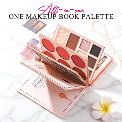 🏆 50% DE RÉDUCTION ! 💐 Magic Makeup Book – Palette de maquillage tout-en-un comprenant des ombres à paupières, du fard à joues, un enlumineur et un gloss | Le cadeau de Noël idéal pour elle 🎄🇬🇧