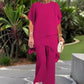 💐 50% DE RÉDUCTION ! Top Asymétrique & Pantalon Large – La Tendance qui Allonge la Silhouette 🌸👗【Offre Flash】