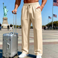 📢📢40 % DE RÉDUCTION !! ⏰Pantalon droit pour homme à taille élastique avec cordon de serrage