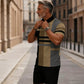 🔥50 % DE RÉDUCTION🔥Ensemble chemise et short à col zippé pour homme