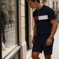 🔥50 % DE RÉDUCTION🔥Ensemble chemise et short à col zippé pour homme