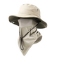 🧢 50% DE RÉDUCTION! 🎣 Chapeau de Pêcheur Respirant avec Masque Facial Détachable – Protection UPF 50+, Léger & Idéal Pour Les Activités en Plein Air 🛡️