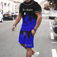 👕 50% DE RÉDUCTION EN CE MOMENT ! 🔥 Ensemble t-shirt et short à imprimé graphique pour homme – Tissu doux, design audacieux, idéal pour les journées d'été ☀️