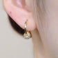 🔥Boucles d'oreilles en cercle doré avec petite boule – Hypoallergéniques, éclat durable et idéales pour un usage quotidien🌟