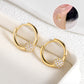 🔥Boucles d'oreilles en cercle doré avec petite boule – Hypoallergéniques, éclat durable et idéales pour un usage quotidien🌟
