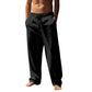 👖✨ Pantalon Décontracté Homme à Cordon de Serrage – 95% Lin, Poches Latérales & Coupe Large (Multi-couleurs, S-3XL)