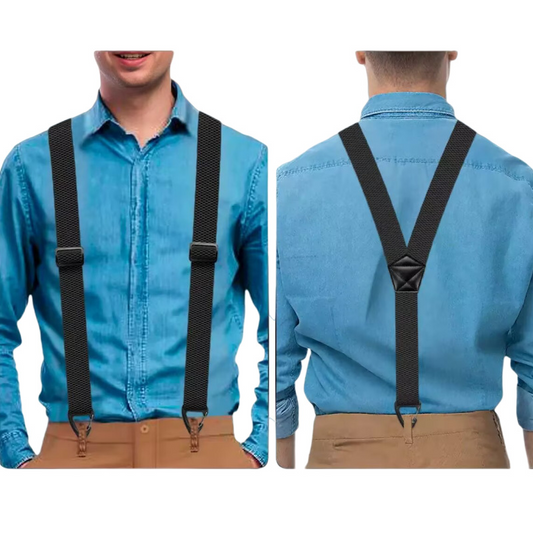 📢📢50% OFF !! ⏰Bretelles pour homme à dos en X avec crochets