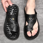 📢📢50 % DE RÉDUCTION !! ✨Sandales d'extérieur en cuir souple et respirant pour homme, tailles fortes🚶‍♂️