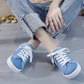 👟 50 % DE RÉDUCTION ! 👖 Baskets-mules en denim pour femme – Faciles à enfiler, semelle confortable et parfaites pour un look estival décontracté ☀️
