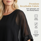 👚✨ Haut Décontracté à Col Rond pour Femme – Tissu Doux, Paillettes & 2 Couleurs (S-3XL)