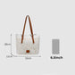 👜 PROMO LIMITÉE 50% DE RÉDUCTION ! 👒💃 Sac Fourre-Tout Élégant en Dentelle Blanche – Grand Compartiment, Bretelles Réglables 🔐