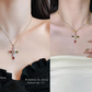 💐50% DE RÉDUCTION ! Collier Croix en Strass – Éclat Éblouissant et Foi Illustrée ✨🙏【Offre Limitée】