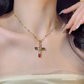 💐50% DE RÉDUCTION ! Collier Croix en Strass – Éclat Éblouissant et Foi Illustrée ✨🙏【Offre Limitée】