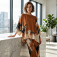 👗Ensemble pantalon large fluide et haut à imprimé abstrait 🌸 Chic & Fluide 🎨 -50% 🔥