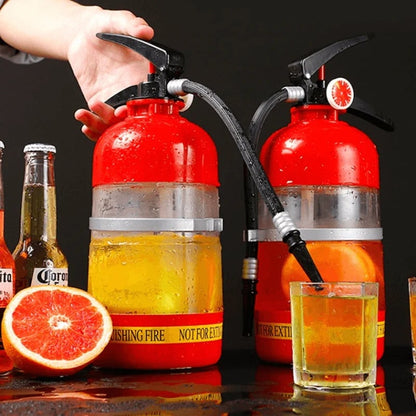 🍻⚽ Seau à bière populaire design extincteur – système de pression manuelle – idéal pour les diffusions publiques et les soirées foot