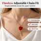 🌹Pendentif Rose Rouge Élégant ✅ Détails Cristal & Finition Dorée | Raffiné et Romantique 🌹 -50% AUJOURD’HUI 🔥