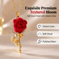 🌹Pendentif Rose Rouge Élégant ✅ Détails Cristal & Finition Dorée | Raffiné et Romantique 🌹 -50% AUJOURD’HUI 🔥