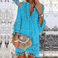 🔥50 % de réduction 👗Robe ample en coton et lin brodée pour femme 🌸