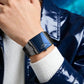 📢📢50 % DE RÉDUCTION !! ⏰Montre à quartz pour homme, cadran carré