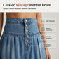👗 PROMO LIMITÉE 50% DE RÉDUCTION ! 🌿 Jupe Longue en Denim pour Femme – Coupe Évasée Boutonnée, Taille Haute & Confort Premium 💙