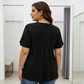 👚 50% DE RÉDUCTION ✨ T-shirt femme à plis devant & manches bouffantes – Doux, respirant & élégant – Parfait pour le bureau, le brunch ou les journées de printemps 🌸