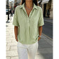 👕Chemise Femme à Manches Courtes Rayées