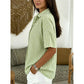 👕Chemise Femme à Manches Courtes Rayées