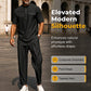 Ensemble 2 pièces homme décontracté moderne à col mao