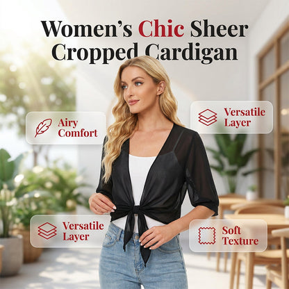📢📢50% de réduction ! ! ⏰Cardigan léger en mousseline pour femme☀️ Respirant, élégant et parfait pour l'été