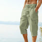 👖Pantalon capri cargo en lin mélangé pour homme🌬️ Léger, respirant et conçu pour le confort