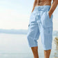 👖Pantalon capri cargo en lin mélangé pour homme🌬️ Léger, respirant et conçu pour le confort