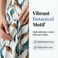 Ensemble femme – haut à nouer côté et pantalon à motif