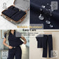 🔥👚 PROMO FLASH 50% ! Ensemble 2 Pièces Femme Décontracté – Haut + Pantalon Large, 2 Couleurs, Tailles S-5XL, Idéal Bureau & Voyage 🌸