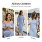 👗 50 % DE RÉDUCTION POUR UNE DURÉE LIMITÉE ! ✨ Robe à rayures et épaules dénudées pour femme – Élégante, fluide, chic et estivale 🌊
