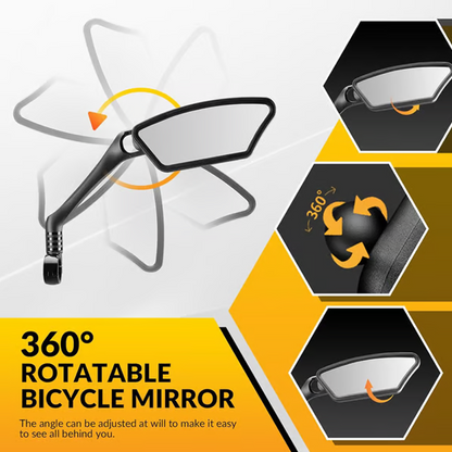 🚲 Soldes 2026 — Plus de 91 000 vendus!🔥 Rétroviseur Grand Angle Vélo – Rotation 360° 🛵