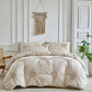 🛏️ PROMO LIMITÉE -50% ! ✨ Parure de Housse de Couette à Plis Pincés – Design Élégant, Tissu Mélangé Doux & Respirant, Teinte Kaki Apaisante, Plusieurs Tailles 🌙🌸