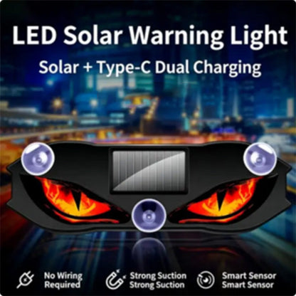 ⏳50 % de réduction pour une durée limitée⏰Feu d'avertissement LED à énergie solaire pour voiture🚗🔆